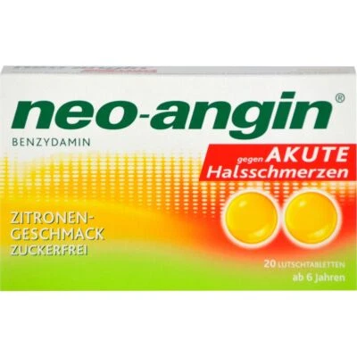 MCM KLOSTERFRAU VERTR. GMBH NEO-ANGIN Benzydamin akute Halsschmerzen Zitrone 20 St PZN11160178