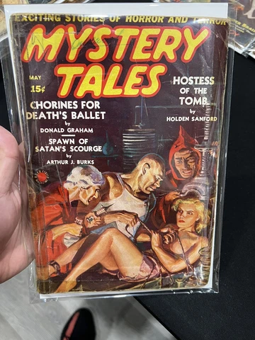 Mystery Tales May 1939 Classic Pulp - Timely/Marvel RARE Magazine Cover