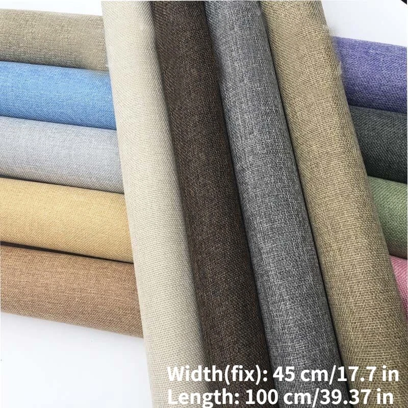 1M Selbstklebend Leinen Stoff DIY Tapete Polster Handarbeiten Möbel Material - Bild 1 von 4