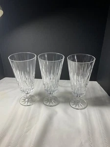 3x Dunraven By Godinger 24% Lead Crystal Water Goblets 16 oz Slovakia Made - Picture 1 of 8