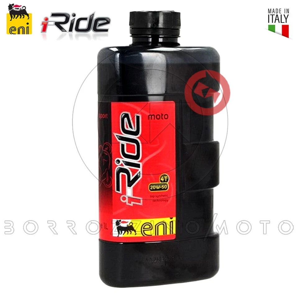 1L OLIO 20W50 ENI i-RIDE MOTO 100% SINTETICO SPORT UNIVERSALE TOP SYNTHETIC MA2