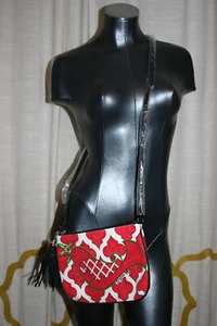 NEW Brighton Love Dove Pouch Purse Red White Green NWT - Picture 1 of 5