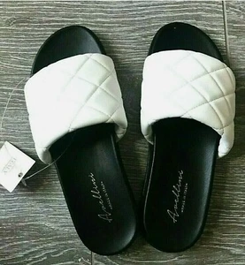 Sandalia AVELLINI Blanca Acolchada Sin Cordones Hecha en Italia Talla - 7.5  - Imagen 1 de 7