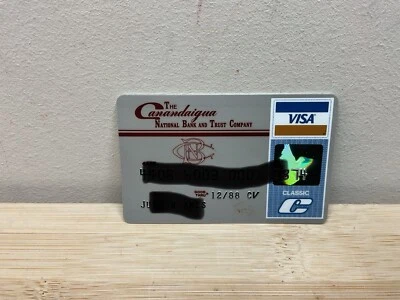 CANANDAIGUA NATIONAL BANK NY Classic Visa Credit Card Expired 1988  B59 - Image 1 of 2