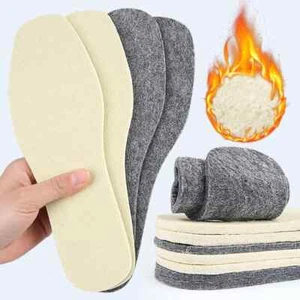 2Pairs Multi-Functional Can Be Cut Wool Insole Thickened Warm Soft Breathable - Picture 1 of 13