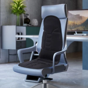 Cojín de asiento de masaje cómodo silla térmica respaldo cuello carrocería coche camión hogar oficina almohadilla - Imagen 1 de 18