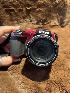 Nikon COOLPIX B500 16.0MP 40x Digital Camera RED~FOR PARTS/REPAIR ONLY