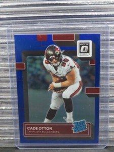 2022 Donruss Optic Cade Otton Blue Prizm Rated Rookie RC #002/179 Buccaneers