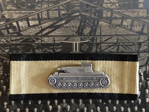Panzer-Abzeichen, Panzerknacker, Gold, WWII, Wehrmacht, Deutschland, Sammler - Bild 1 von 2