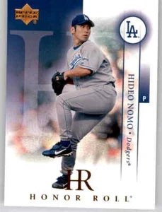 2003 Upper Deck Honor Roll Hideo Nomo tarjeta base MLB PWE UD Dodgers #69 - Imagen 1 de 2
