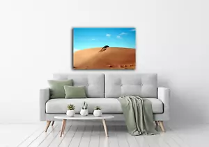 Beautiful Desert Driving, Blue Sky Canvas Print 600x900mm Home decor Gift - Picture 1 of 1
