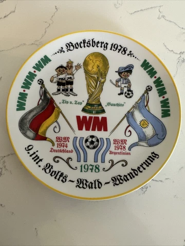 ‘78 Fifa world cup plate Argentina vs Germany Cover