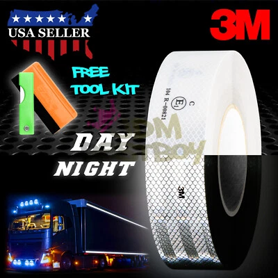 3M 2"x150' Diamond Grade White Conspicuity Tape CE Approved Reflective Safety - Image 1 of 4