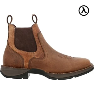 RED DIRT REBEL™ BY DURANGO® SQUARE-TOE WESTERN CHELSEA BOOTS DDB0460 - ALL SIZES - Picture 1 of 7