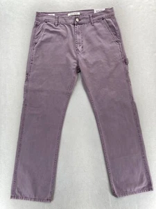 PacSun Canvas Carpenter Pants Mens 32x30 Light Purple Straight Utility Skater - Picture 1 of 15