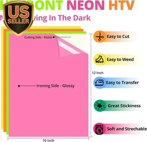Heat Press Machine for T-Shirts Light Green & Neon HTV Heat Transfer Vinyl -... - Picture 1 of 9