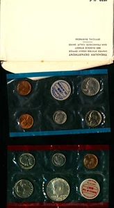 1970 US Mint Set with 40% Silver Kennedy half dollar (OGP) 10 coins - Picture 1 of 7