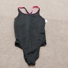Nike Womens Size Large Black Pink One Piece Swimsuit