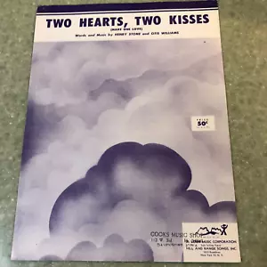 Two Hearts, Two Kisses (Make One Love), 1954 Sheet Music Hentry Stone & Otis - Picture 1 of 3