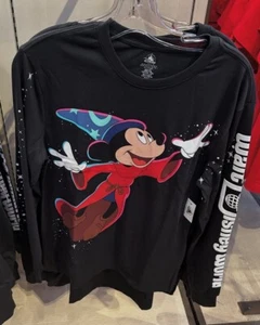 2025 Walt Disney World Parks Sorcerer Mickey Shirt Long Sleeve XL NWT - Picture 1 of 2
