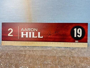 Aaron Hill Signed Oversized Locker Nameplate – Dbacks 2013 MLB Auth + COA - Bild 1 von 8