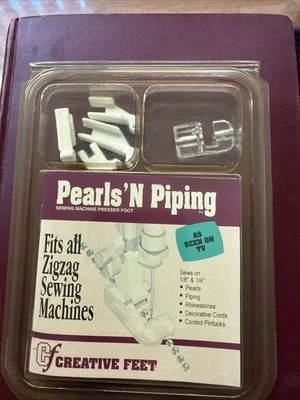 Creative Feet Pearls 'N Piping Sewing Machine Presser Foot for 1/8" & 1/4" - Image 1 of 4