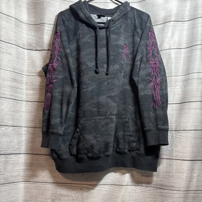 Sudadera con Capucha Torrid 1X BCA Cinta Camuflada Polar Gris Talla Grande Foto 1 de 4