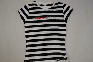 RONAN KEATING LOGO BLACK & WHITE LADIES SKINNY T SHIRT NEW OFFICIAL BOYZONE RARE - Picture 1 of 4