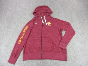 Nike Central Catholic Hoodie Womens Extra Large Maroon Full Zip Sweatshirt CC - Picture 1 of 11
