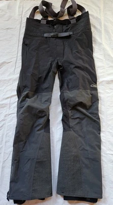 户外研究或 GORE=TEX PRO SHELL 围兜全拉链滑雪裤 尺寸 L Blk/Gray 二手状况完好 — 第 1/4 张图片