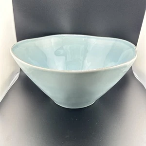 Crate & Barrel Marin Blue 10-1/4" Serving Bowl Excellent Condition Retired - Picture 1 of 8