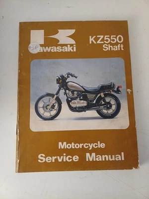 KAWASAKI KZ550 SHAFT MOTORCYCLE SERVICE MANUAL 1985. FACTORY PRINTED. - image 1 of 4