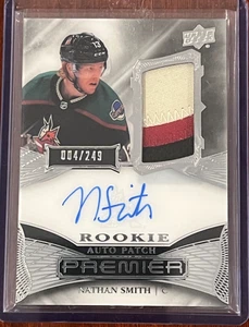 Nathan Smith  Rookie Auto Patch #AR-NS 004/249 2022-23 Upper Deck Premier - Picture 1 of 2