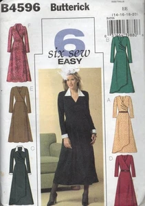 VESTIDO BUTTERICK EASY MISSES 4596 TALLA 14-20 - Imagen 1 de 1