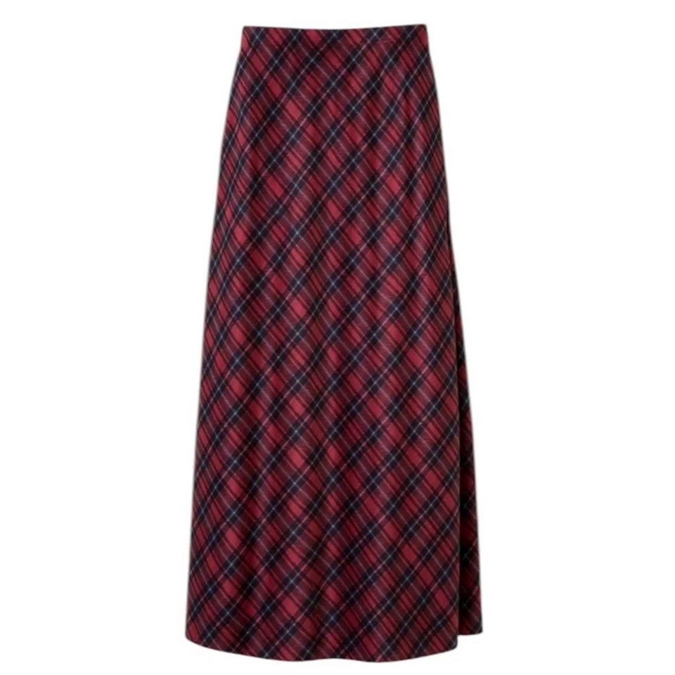 Maxi Falda CAMI NYC Aviva Tartán Escocés Elastizada Mezcla Seda XL NUEVA CON ETIQUETAS Foto 1 de 4