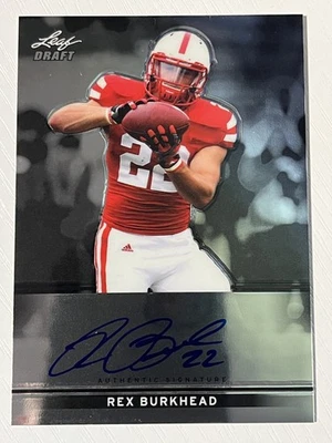 Rex Burkhead 2013 Leaf Metal Draft Auto Autograph Nebraska Cornhuskers - Image 1 of 2