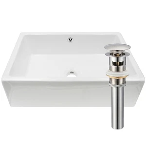 Recipiente de porcelana rectangular Miseno MVS-NP-018131 14-1/2" - blanco pulido / - Imagen 1 de 7