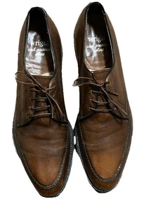 VTG Wright Arch Preserver Men’s Leather Dress Shoes Moc Toe Classic Comfort 12AA - Foto 1 di 17