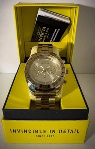 Invicta Men's Watch 28905 Speedway Quartz Chronograph Gold Stainless Steel 48mm - Bild 1 von 5