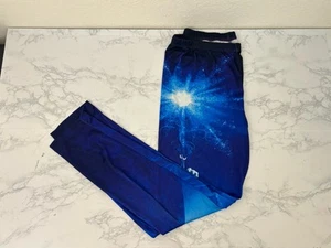Disney Frozen Elsa Leggings Damen XL Blau Pull On Ankle Skinny Stretch Hose H1 - Bild 1 von 5