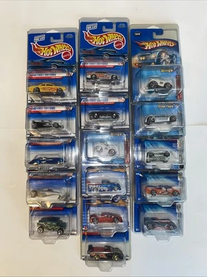 Hot Wheels First Editions Lot of 16 With Protectors 1999 2000 2001 2004 2005 - Image 1 of 4