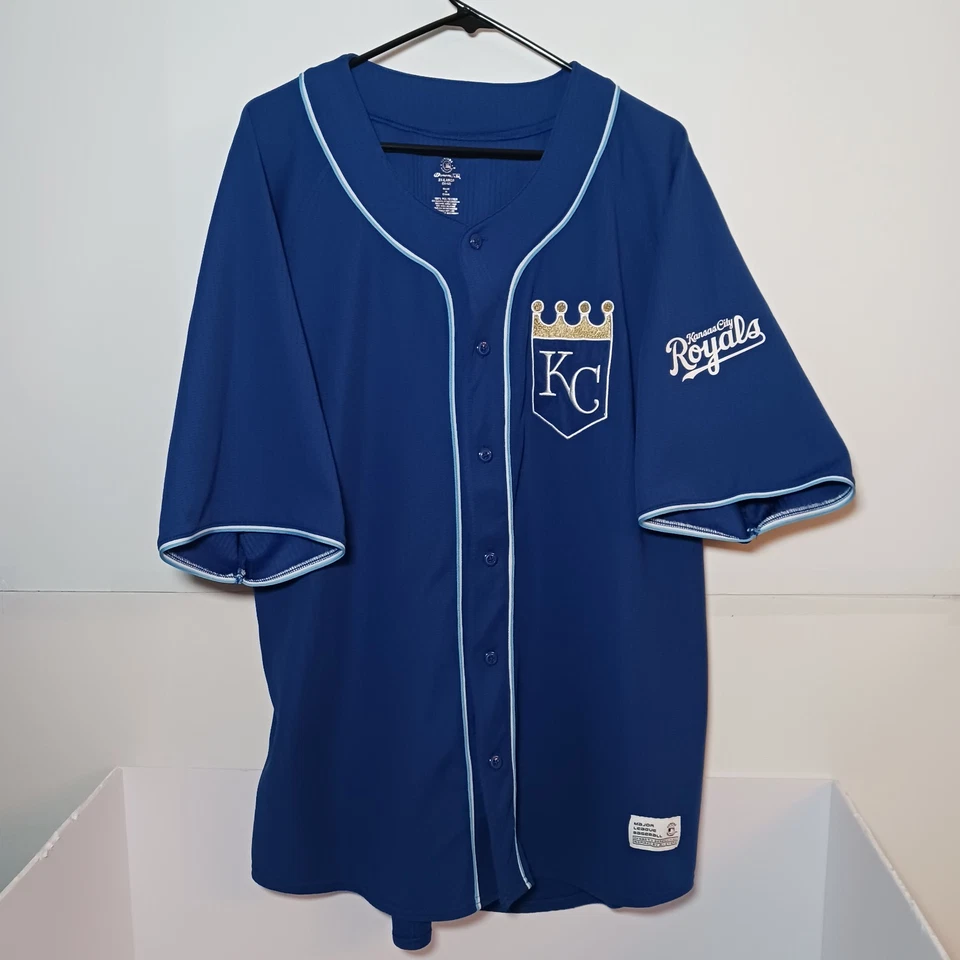 Kansas City Royals Blue MLB Jersey Dynasty Genuine Mens Sz 2XL 50-52 - Image 1 of 4