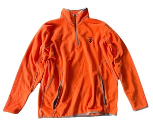 SF Giants Orange Antiguia Fleece Half Zip, size L - Picture 1 of 3
