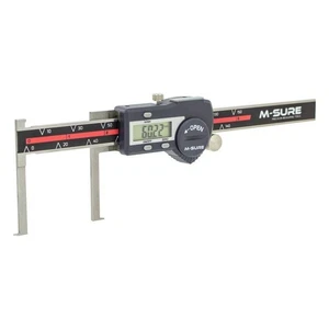 M-SURE Digital Caliper Inside Groove MS-230-150 8-150mm 0.235-6\" Thumb Data - Picture 1 of 8