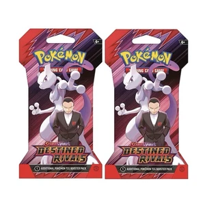 2x Pokemon Destined Rivals Sleeved Booster Packs Blister BRAND NEW & SEALED - Foto 1 di 1