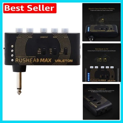 Rushead Max Multi-Effects Headphone Amp - 5 Hour Battery, Lightweight Design - Image 1 of 4
