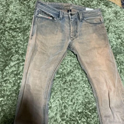 Diesel Hombres M Tanas Ajustado Denim Bolsillo Lavado Bordado Hecho en Italia Lujo Foto 1 de 4