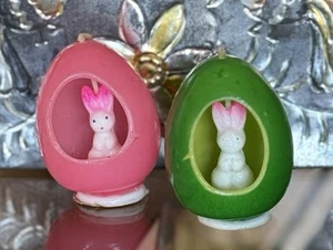 Vintage Gurley Novelty Easter Egg Candles UNBURNED 1940s - 1950s Easter - Picture 1 of 17