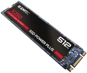 EMTEC Power Plus X250 M2 SSD 512 GB SATA III 520 MB/s Lesen (ECSSD512GX250) - Bild 1 von 3