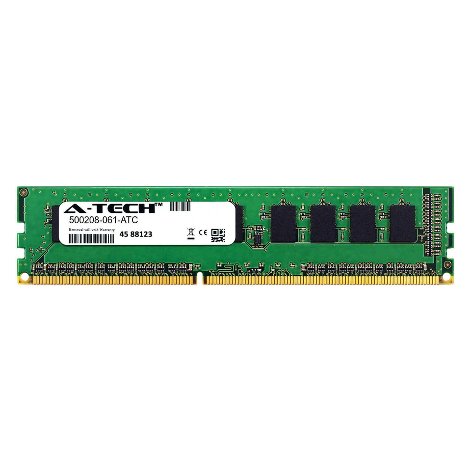 1GB DDR3 PC3-10600E ECC UDIMM (HP 500208-061 Equivalent) Server Memory RAM - Image 1 of 2